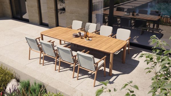 Benoa Teak Dining Table - Teak Top - Image 4